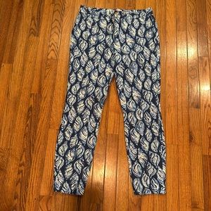 Lilly Pulitzer High Waisted Kelly Pants - True Navy Drop In